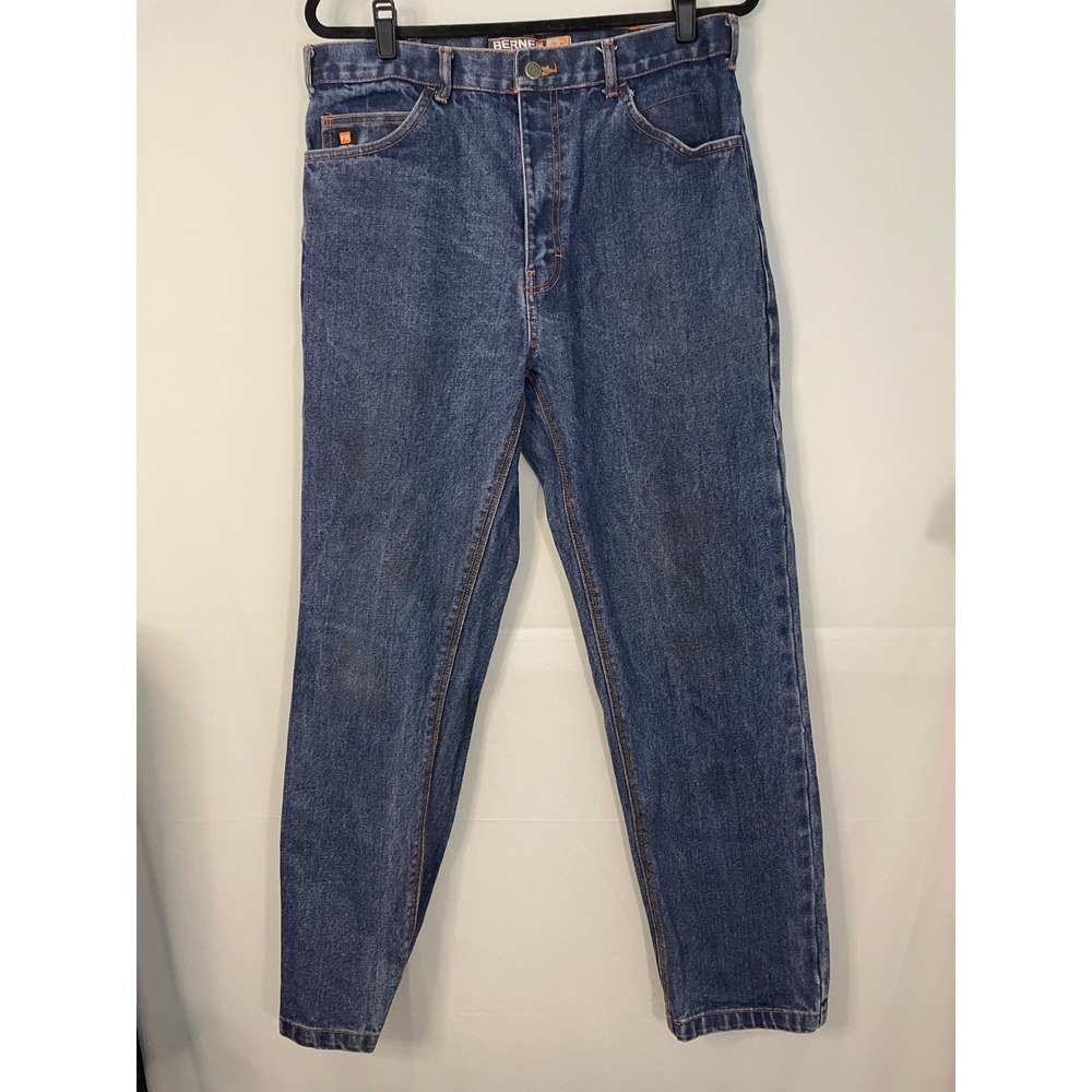 Berne Workwear Flame Resistant Relaxed Fit Denim Jeans Men's‎ Blue Size